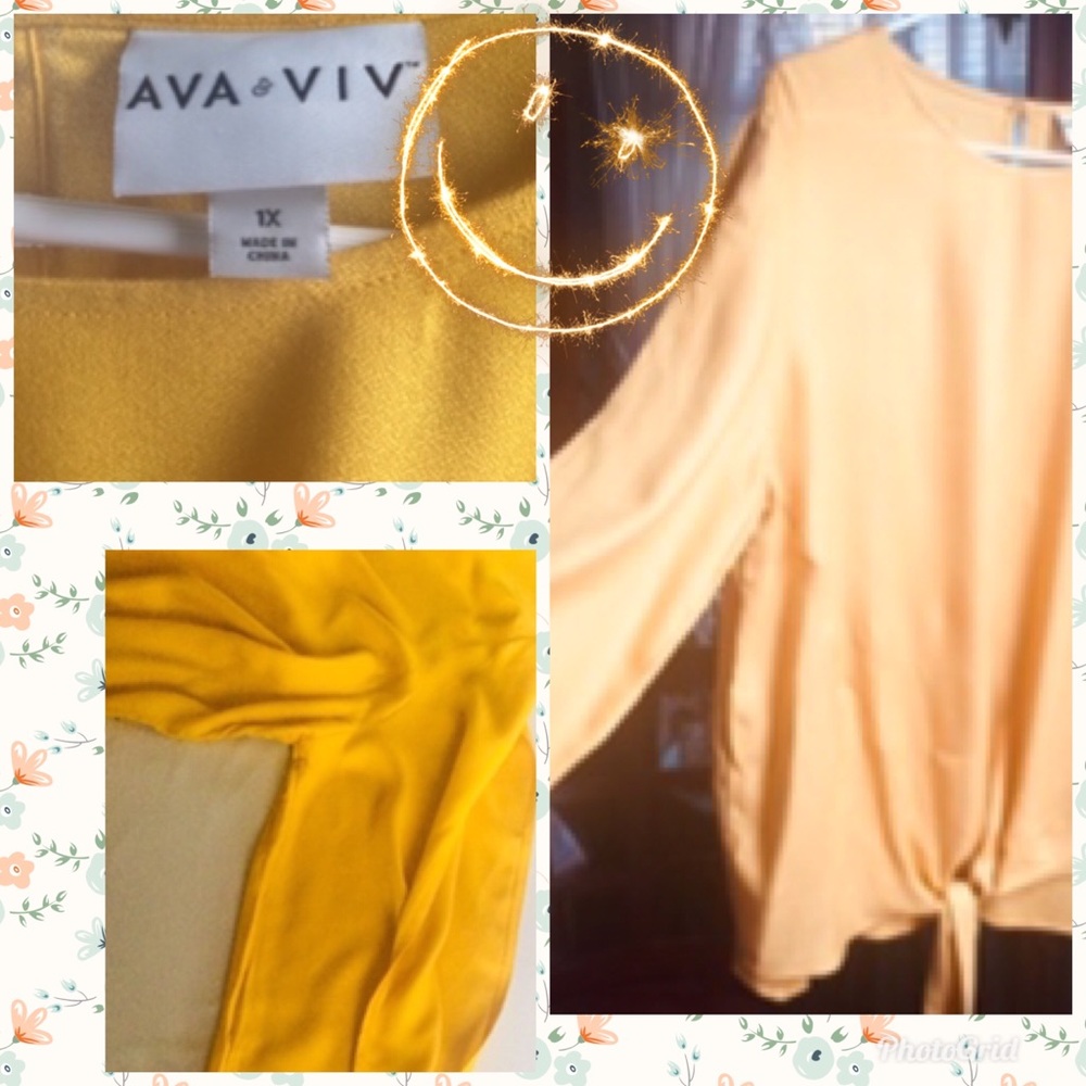 Mustard color blouse- xl